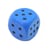Grand de en mousse 7,5 cm bleu - accessoire jeux de societe - jeu geant, xl