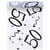 Santex 5192-50-30, Chemin de Table Anniversaire Blanc 50 Ans