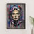 Affiche d'art portrait contemporain — Silence Chromatique — Tableau déco mural — Calbarracin — 70 x 50 cm