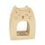 Tirelire en bois chat avec fenêtre 11 x 5 x 14 cm