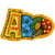 Ecusson thermocollant école ABC 5.7cmx3.5cm