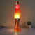 Lampe à lave I-TOTAL - Volcano - Verre - Orange et Blanc - 40 cm