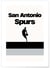 Affiche San Antonio Spurs - Design minimaliste | A3 : 29,7x42cm
