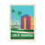 Affiche 50x70 cm - Santa Barbara - Olahoop Travel Posters