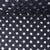 Tissu Doudoune matelassé Nathacha pois Argent sur fond Bleu marine