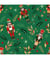 Tissu Noël coton casse noisette de 150 cm de largeur 0006 Vert vendu par 50 cm