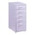 Caisson de bureau armoire meuble de rangement à roulettes avec 5 tiroirs
