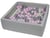 Piscine à balles pour enfant, 90x90 cm, Aire de jeu + 200 balles perle, rose clair, gris - Velinda