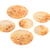 Lot de 3 boutons ronds 2 trous copeaux 23mm transparent