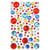 MégaCréa DIY - Stickers strass ronds couleurs vives 0,9 à 1,8 cm 109 pièces