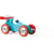 Voiture de course a trainer turquoise et rouge - Vilac