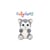Peluche - Peluche Chien Husky SKANDY > gris bleuté – 23 cm