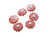 Perle marguerite en nacre 10mm coloris corail