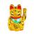 Chat Maneki Neko - Porte-bonheur - doré - 20 cm