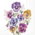 Lot de 4 serviettes en papier découpage collage 33 cm FLEUR PENSEE F 105