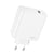 Avizar Chargeur Secteur USB 120W Charge Rapide avec Câble USB vers USB-C Blanc