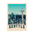 Affiche 30x40 cm - Seattle - Olahoop Travel Posters