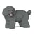 Chien Caniche Nain qui tourne la tête gris Taille standard | JEKCA | 14 ans et +