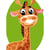 LUC - Kit canevas enfant Girafe sourire 20x25cm