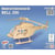 Maquette en bois Hélicoptère (Bell 206)