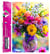 Diamond Painting Broderie Diamant LUMINLIFE 70x50cm, 5D, diamants ronds - Bouquet coloré