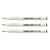 Lot de 3 stylos feutres permanents - ARTLINE - Pointe 0,6 mm - Noir - 210