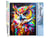 Peinture par Numéro Figured'Art - Hibou Coloré Abstrait - Kit de Loisir Créatif DIY Numéro d'Art Complet - 40x50cm sans châssis en bois