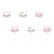 6 Mini Bougies Mademoiselle Chat (7 cm)