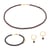 Collier, bracelet et boucles d'oreilles Serena en pierres Grenat - Sloya