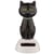 Figurine - Chat noir - Porte bonheur - Décoration - Fonctionne à l'énergie solaire