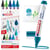 Marqueur textile pointe ronde 2-3 mm - Edding - Noir, 3x bleu, vert - 4500 Marqueur pour textiles