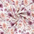 Tissu Sweat léger French Terry digital Fleurs sur fond Ecru
