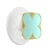 PopSockets Support Smartphone PopGrip Premium Motif Enamel Clover Fixation Solide Vert