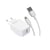 Muvit Chargeur Secteur USB 12W 2,4A et Câble Lightning vers USB 1,2m Blanc