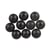 Perles en bois Noir mat 2 cm 8 pièces