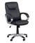 Fauteuil direction simili basculant hauteur réglable pivotant accoudoir rembourré BORA (noir)