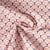 Tissu Coton imprimé Arty éventails Gaudi sur fond Rose bébé