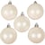 Boules de Noël, d 6 cm, blanc, nacré, 20 pièces/ 1 Pq.
