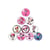 10 cabochons rond en verre assorties 25 mm MINNIE