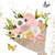 Lot de 4 serviettes en papier découpage collage 33 cm FLEUR FOR YOU F 512