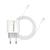 Mayaxess Chargeur Secteur pour Galaxy Z Fold 7 20W + Câble USB-C 1m Blanc