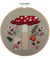 Kit de Broderie "Toadstool" avec Cercle en Bois de 15 cm – Trimits 44 Toadstool
