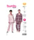 Patron Burda 5956 - Pyjama UNISEX classique et confortable pour elle et lui (M, L, XL) taille n°FR 40-56