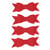 Autocollants 3D – Noeuds rouge - Rico Design