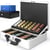 Caisse à Monnaie Profetionnelle 30x25x9cm- Coffret Monnaie Acier- Monnayeur, 2 clés, Compartiments à monnaie- Poignée Robuste- ACROPAQ