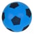 Ballon de football en mousse bleu 20 cm - taille 5 - jeu plein air