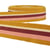 Disquette 25m ruban gros grain stripes Moutarde