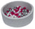 Piscine à balles Aire de jeu + 150 balles perle, rose, gris - Velinda