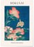 Affiche Hokusai 'Peonies and Canary' | A3 : 29,7x42cm
