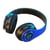 Casque Audio Sans Fil Bluetooth LED Son HIFI Autonomie 8h Confort Maximal Noir + Bleu YONIS